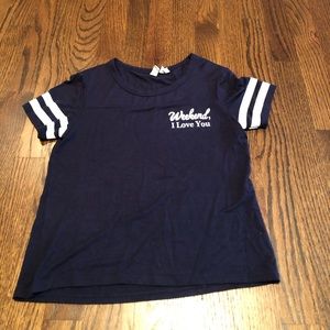 kids weekend, i love you shirt